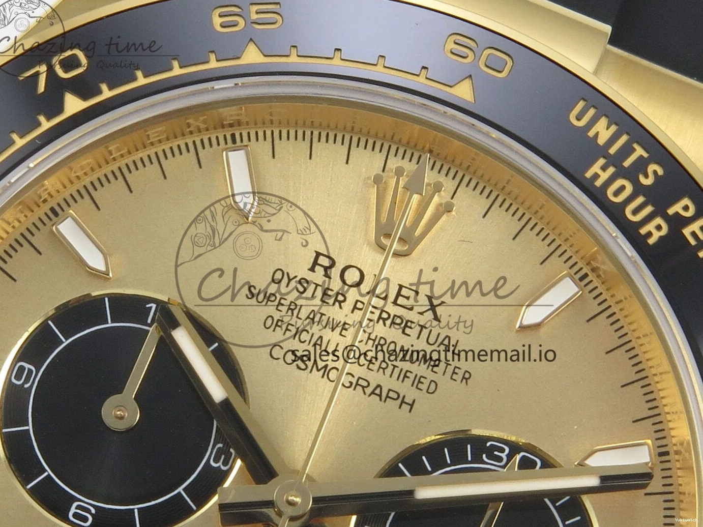 on Dial Daytona 1:1 YG Strap THBF Black SH4131 Edition Best 126518LN Oysterflex 0223